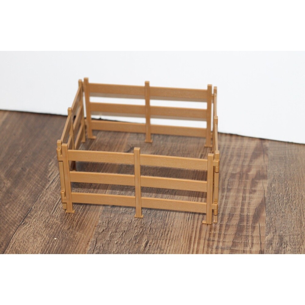 Breyer Horse Brown Fence Panels Replacement Lot Of 4